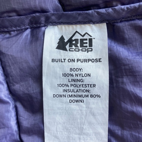 REI CO-OP Grey Nylon Down Puffer Coat size S - Picture 14 of 15